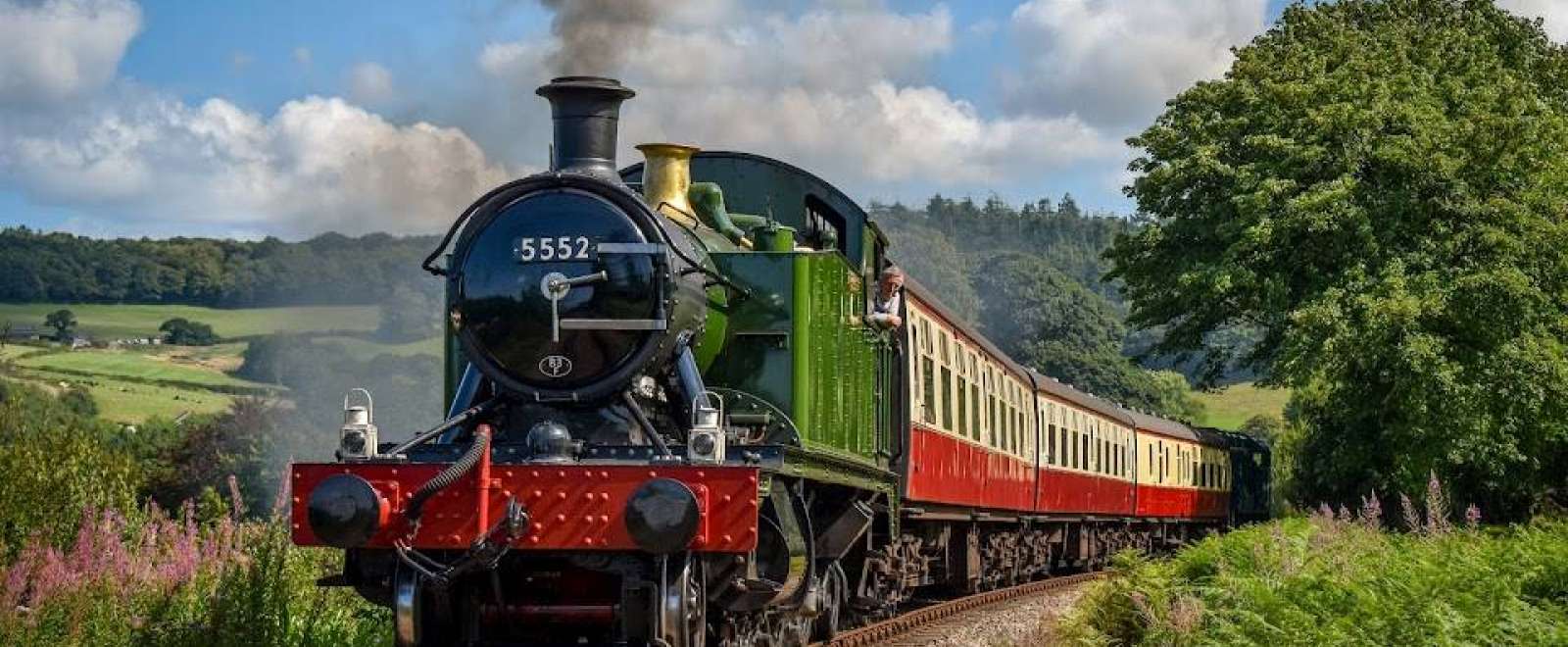 Green Steam train on Bodmin Railway