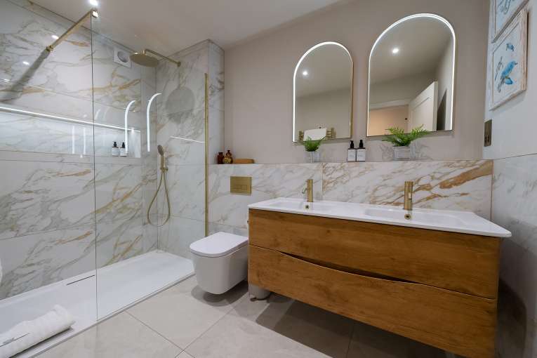Bathroom at The Duchy Hotel Beach House