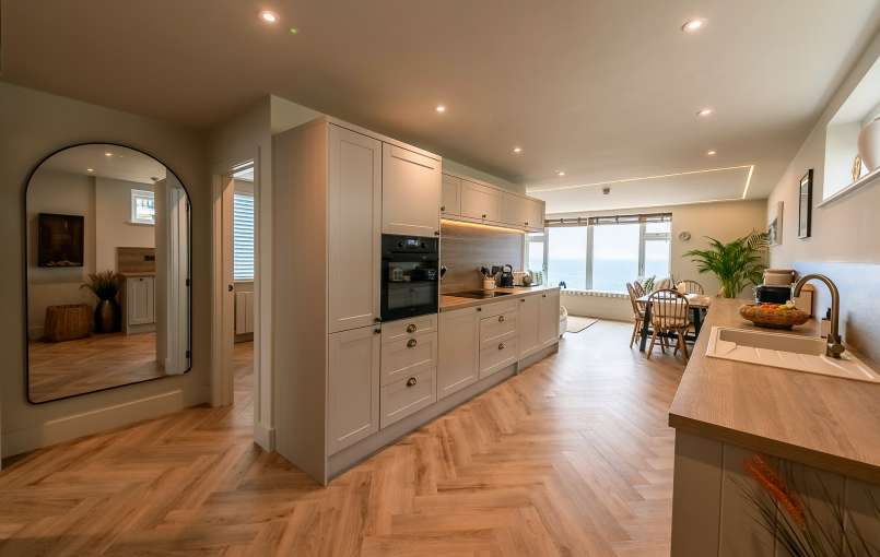 Wide angle of The Duchy Beach House