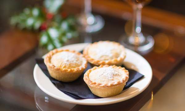Festive mince pies and sherry