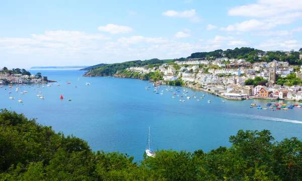 Stunning view of Fowey harbour