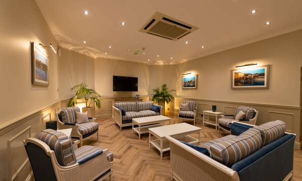 Comfy seating area in The Coleman Room