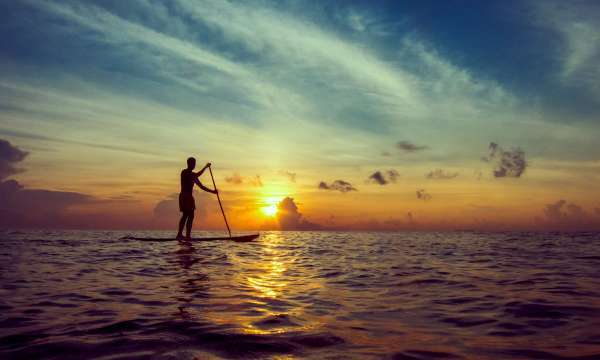 person on a paddleboard 