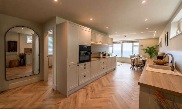 Wide angle of The Duchy Beach House