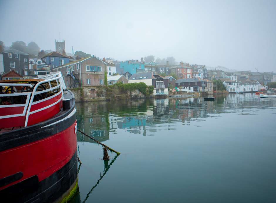 Boats at Falmouth harbour