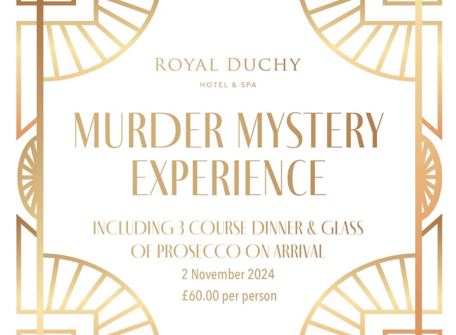 Text advertising Murder Mystery Experience