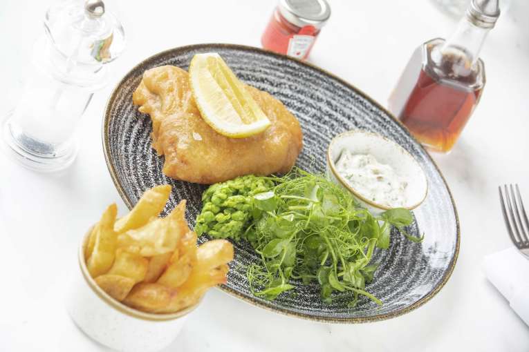 Royal Duchy Hotel Restaurant Dining Fish and Chips