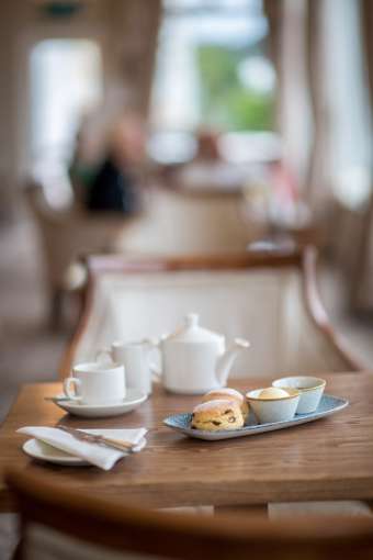 A Cornish cream tea in the terrace lounge