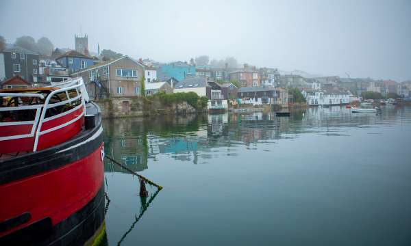 Boats at Falmouth harbour