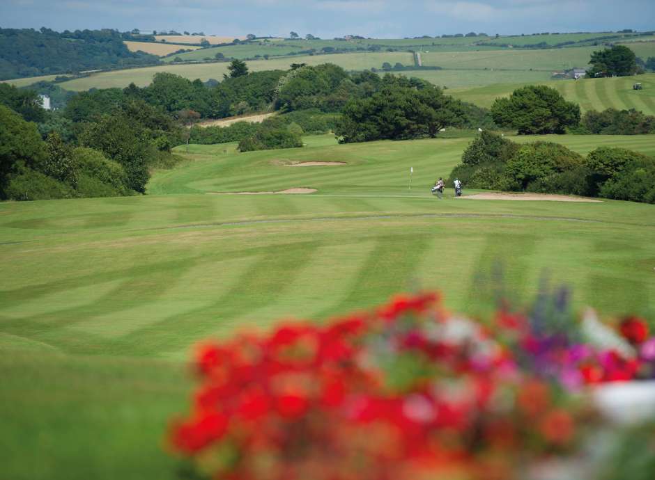 Golf course at the Carlyon Bay Hotel 
