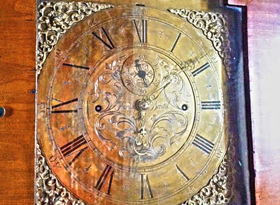 Antique Grandfather clock face